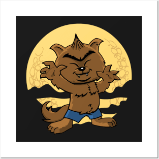 Cute Kid Werewolf Posters and Art